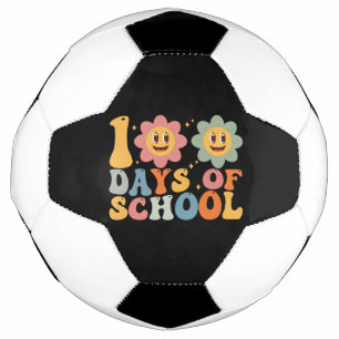 Balón De Fútbol Profesores Retro Groovy 100 días 0f