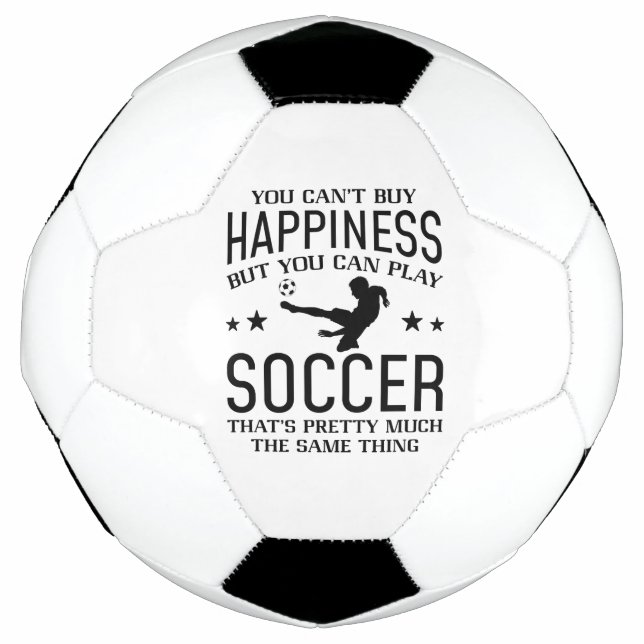 Balón De Fútbol Puedes Jugar Al Fútbol (Anverso)