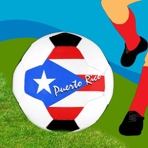 Balón De Fútbol Puerto Rico y Bandera Puertorriqueña / Deporte