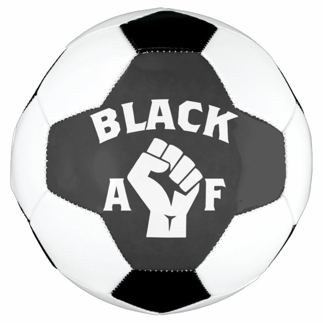 Balón De Fútbol Puño de protesta de Black AF (Anverso)