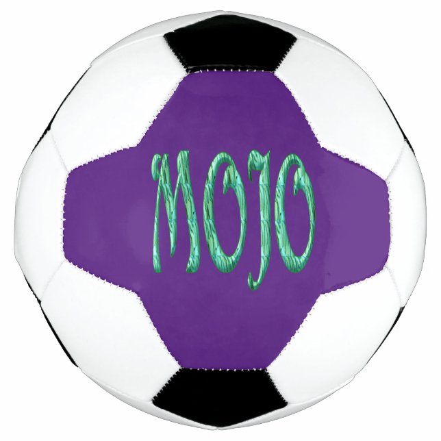 Balón de fútbol púrpura de Mojo (Anverso)