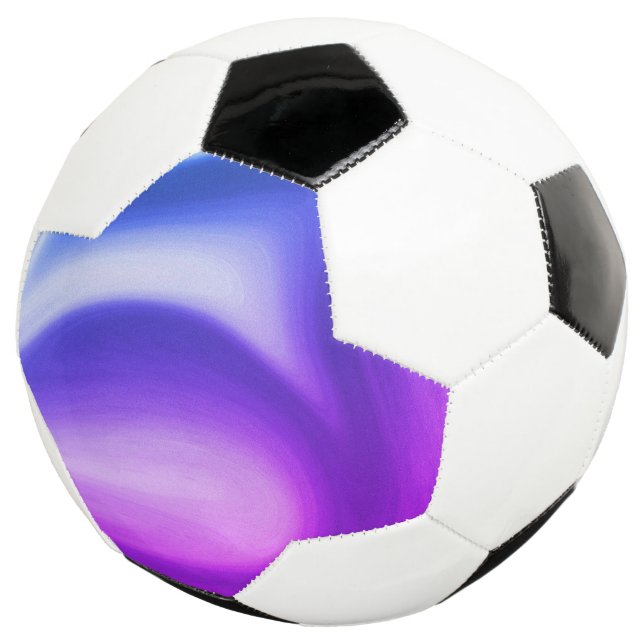 Balón De Fútbol Púrpuras Giratorios (Tres cuartos)