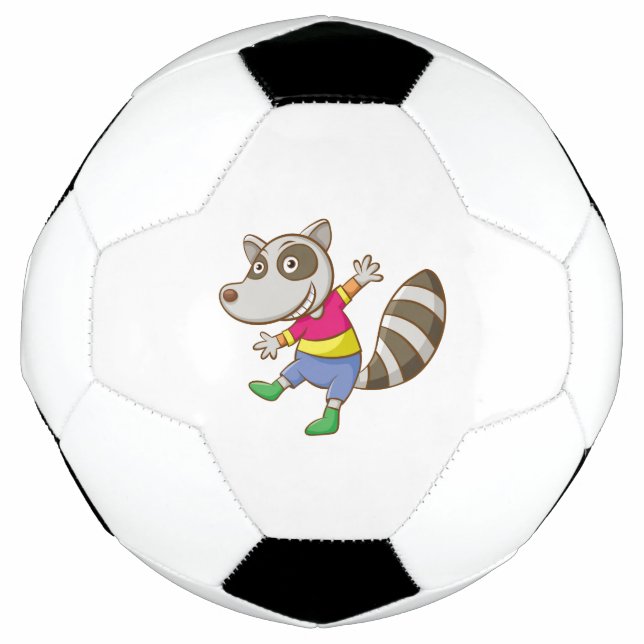 Balón De Fútbol Raccoon personalizado (Anverso)