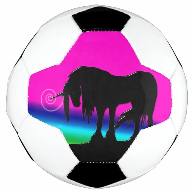 Balón De Fútbol Rainbow Unicorn (Anverso)