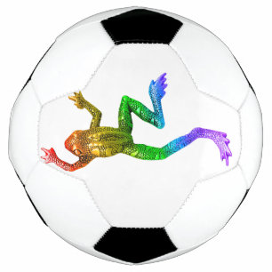 Balón De Fútbol rana de colores arcoíris de SlipperyJoe renderizad