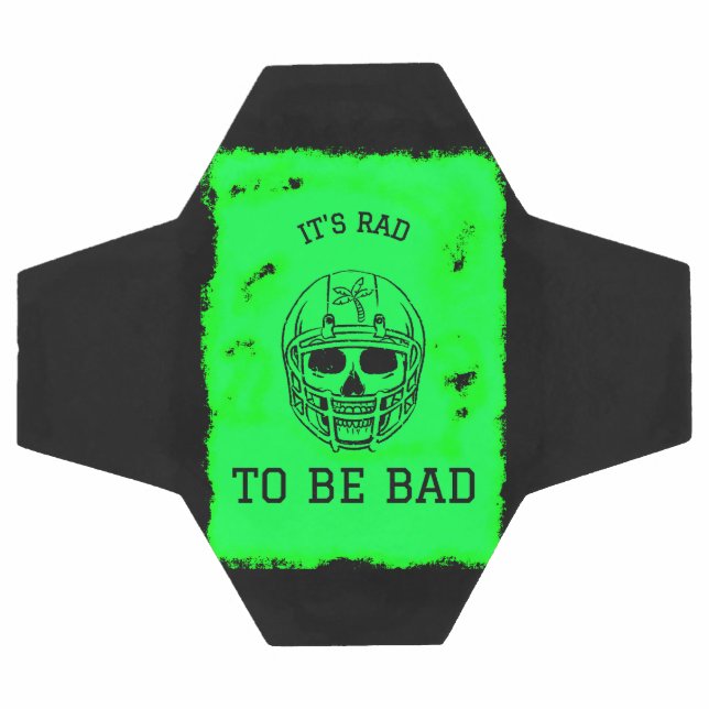 Balón De Fútbol Rebelión roja... Calavera del jugador amante del f (Superficie plana)