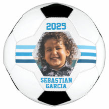 Recuerdo de Fotos Personalizadas Multi Rayas Azule