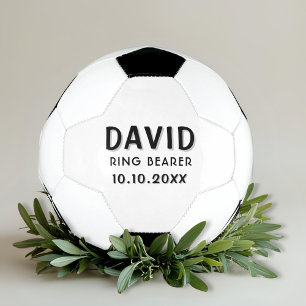 Balón De Fútbol Recuerdo de nombre de portador de anillo fecha de 