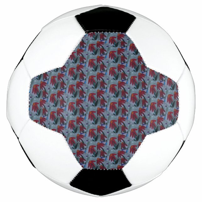 Balón De Fútbol Red Daisies (Anverso)