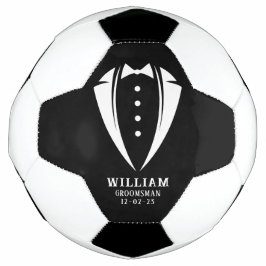 Balón De Fútbol Regalos exclusivos para los Groomsmen | Blanco sob