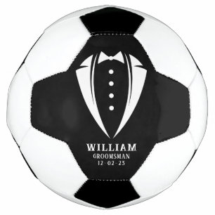 Balón De Fútbol Regalos exclusivos para los Groomsmen   Blanco sob