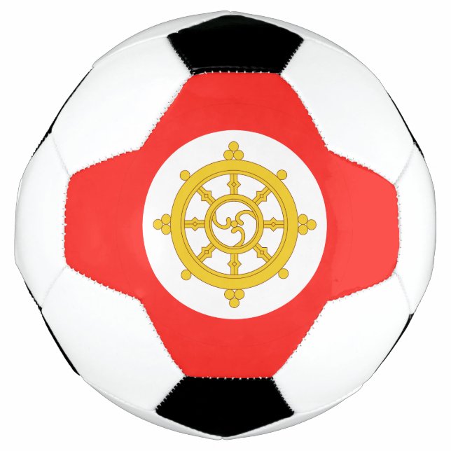 Balón De Fútbol Reino de la Bandera Sikkim (Anverso)