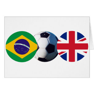 Balón de fútbol Reino Unido y Brasil marcan el Zaz