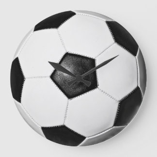 Balón de fútbol reloj de pared grande