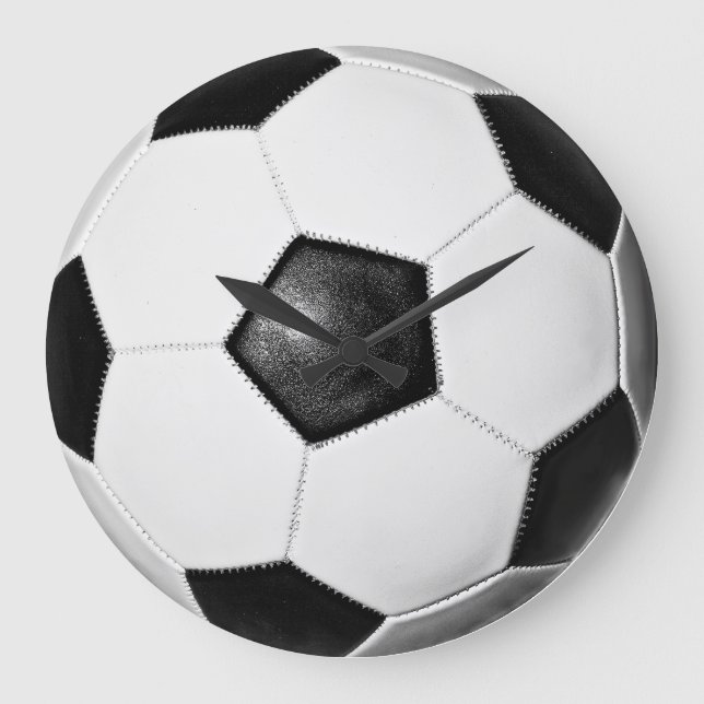Balón de fútbol reloj de pared grande (Anverso)