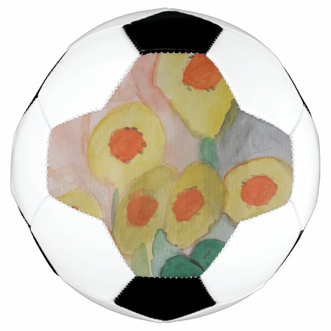 Balón De Fútbol Resumen de girasoles (Anverso)
