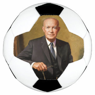 Balón De Fútbol Retrato de Dwight Eisenhower Presidente de la Casa