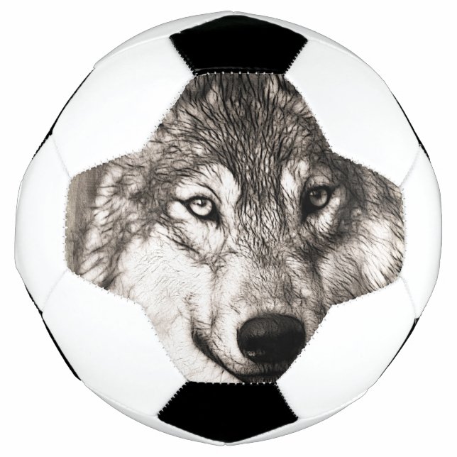 Balón De Fútbol Retrato de Wolf (Anverso)
