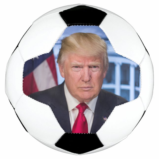 Balón De Fútbol Retrato presidencial oficial de Donald Trump (Anverso)