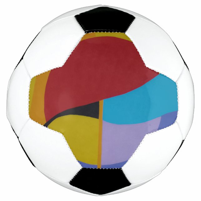 Balón De Fútbol Retro Arcade Style Abstract Soccer Ball (Anverso)