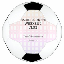 BALÓN DE FÚTBOL RETRO BACHELORETTE WEEKENCLUB NARANJA DE ROPA