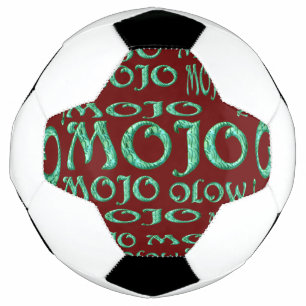 Balón de fútbol rojo Mojo