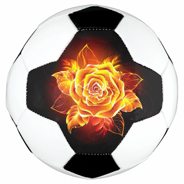 Balón De Fútbol Rosa de incendios en auge (Anverso)