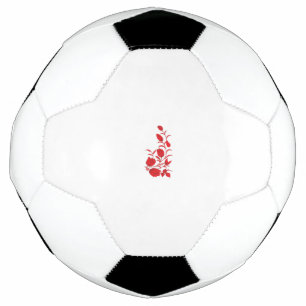 Balón De Fútbol Rosa Madder, diseño floral de Thunderbird