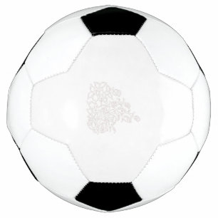 Balón De Fútbol Rosa podrido, caoba exuberante, diseño decorativo