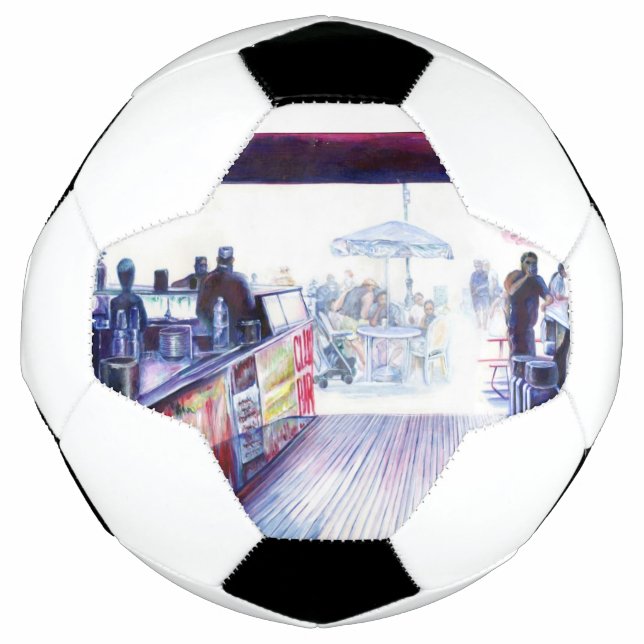 Balón De Fútbol Ruby's, Coney Island, Nueva York (Anverso)