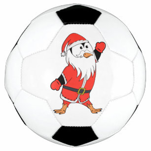 Balón De Fútbol Santa Claus Penguin lista para Navidades