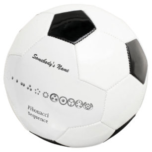 Balón De Fútbol Secuencia Fibonacci Centesimal 12Digit de K Yoncic