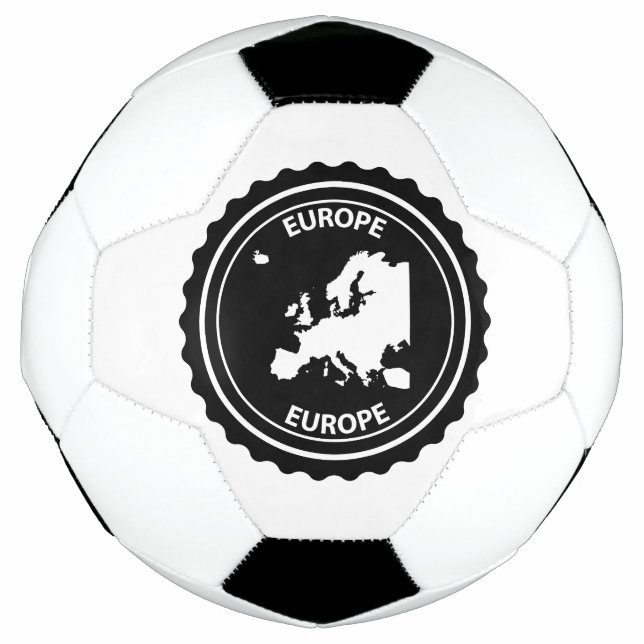 Balón De Fútbol Sello de goma de Europa (Anverso)