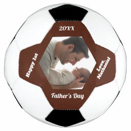 Balón De Fútbol Sencillo Moderno Primer Día del Padre Foto Fútbol