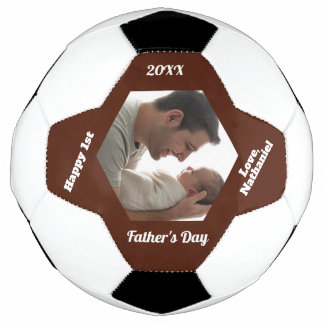 Balón De Fútbol Sencillo Moderno Primer Día del Padre Foto Fútbol