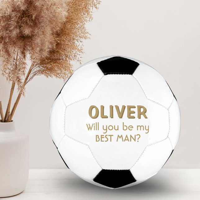 Balón De Fútbol ¿Serás mi mejor nombre personalizado masculino fút (Subido por el creador)