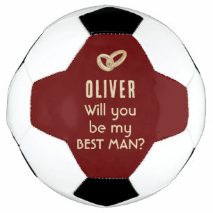 Balón De Fútbol ¿Serás mi Padrino de Boda Fútbol Nombre Personaliz