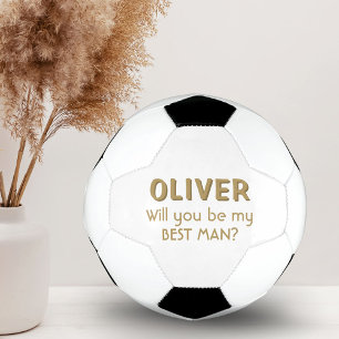 Balón De Fútbol ¿Serás mi Padrino de Boda Fútbol Nombre Personaliz
