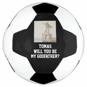 Balón De Fútbol ¿Serás Mi Padrino Propuesta de Padrino de Futbol