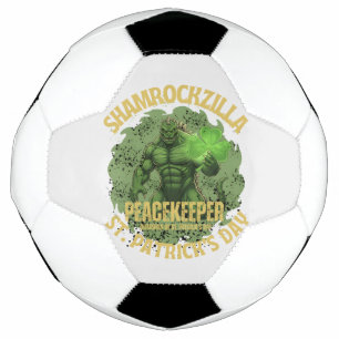 Balón De Fútbol Shamrockzilla Pacificador: Kaiju del Día de San Pa