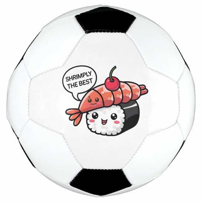 Balón De Fútbol shrimply el mejor sushi kawaii (Anverso)