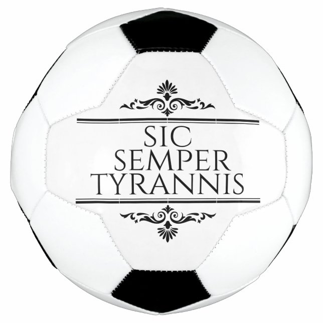 Balón De Fútbol Sic Semper Tyrannis (Anverso)