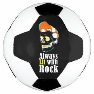 Balón De Fútbol Siempre iluminado con rock