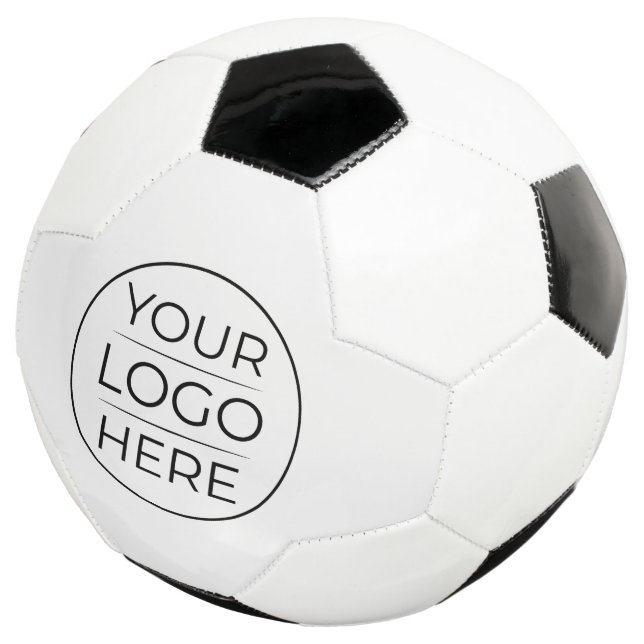 Balón De Fútbol Simple Agrega tu Logotipo Empresa (Tres cuartos)