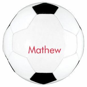 Balón De Fútbol simple initial letter monogram add your name lett