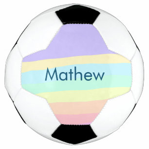 Balón De Fútbol simple letra inicial monograma añada su nombre