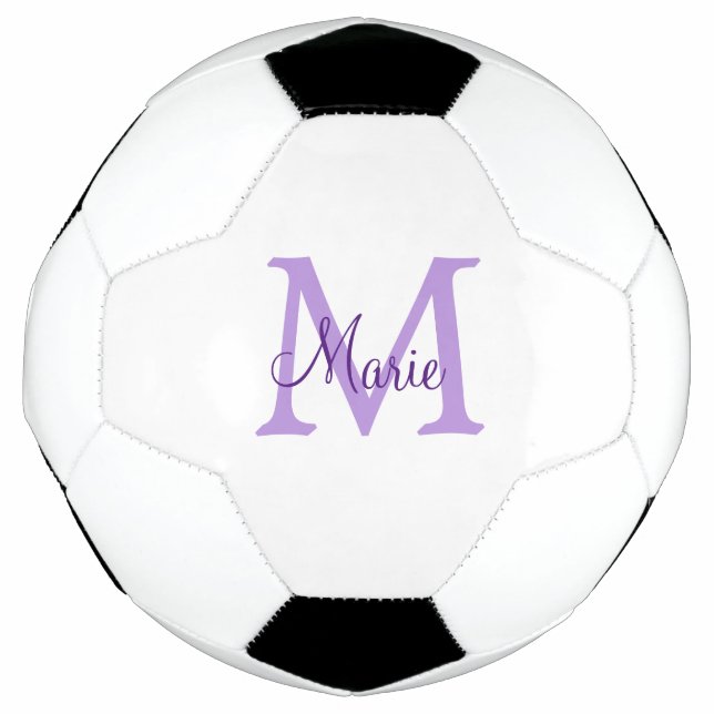 Balón De Fútbol simple minimal add name monogram pink red   throw  (Anverso)