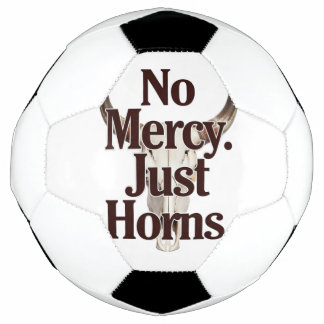 Balón De Fútbol Sin Misericordia Solo Cuernos Cráneo de Longhorn B