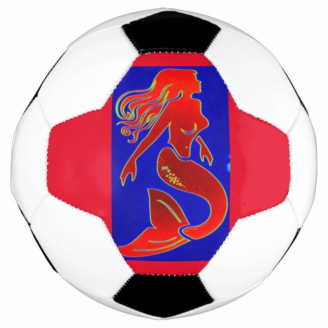 Balón De Fútbol sirena de anclaje rojo (Anverso)