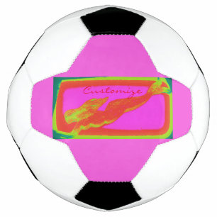 Balón De Fútbol sirena submarina roja